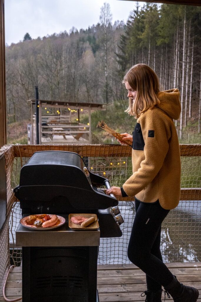 Barbecue at Nutchel Cabins