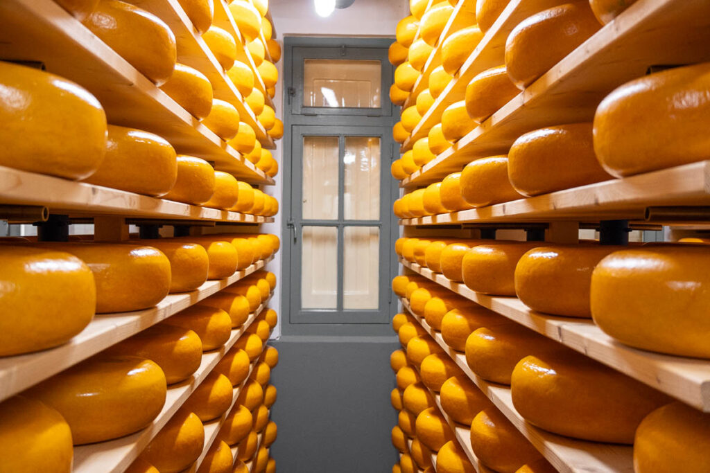 storage room at Cheese Warehouse Woerden