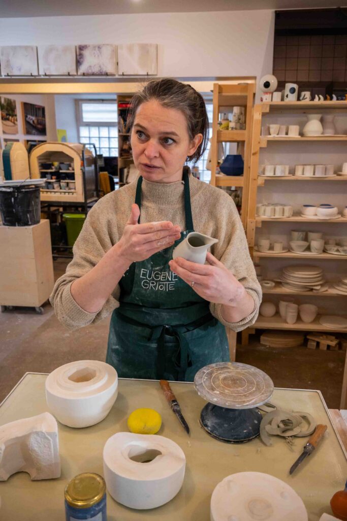 porcelain workshop at Eugène Griotte