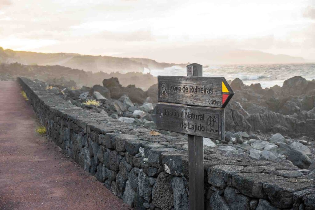 Rocky coast of Pico