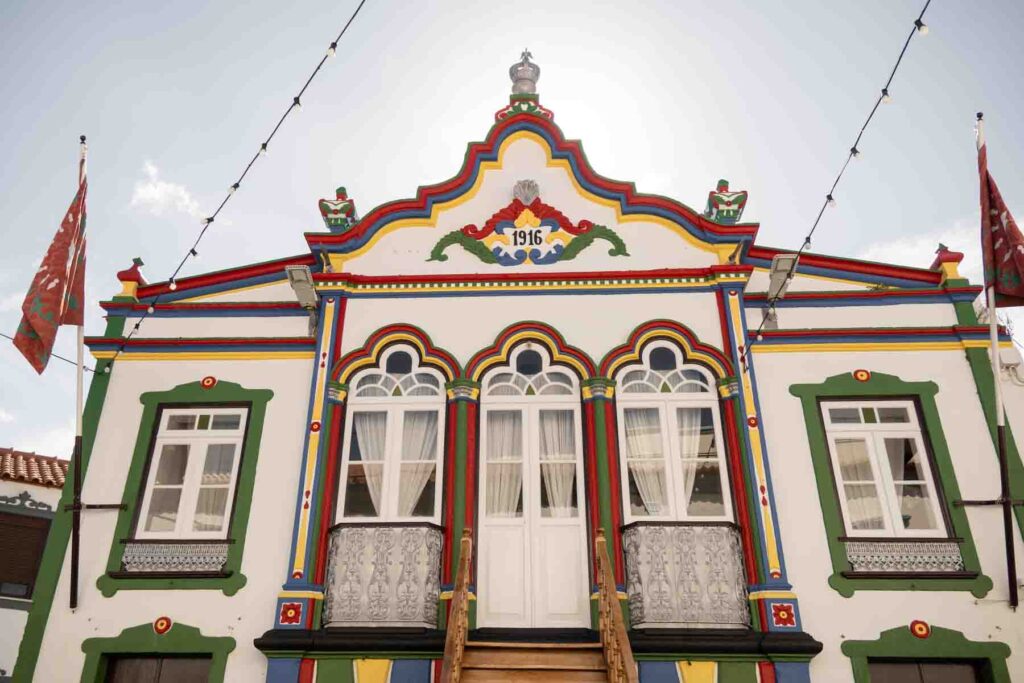 Coloured house at Terceira